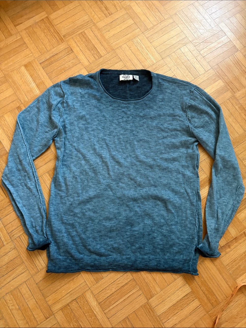 Never Loose Hedge Teal-Blue Crewneck Sweater